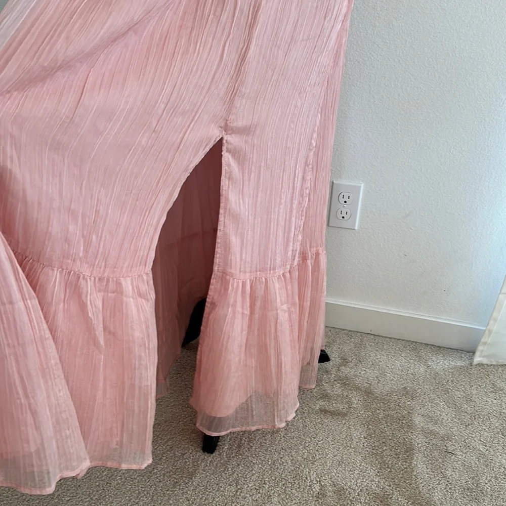 Astr Pink Ruched Maxi Dress - Picture 5 of 5